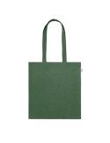 Sac shopping  en coton recyclé personnalisé - VIVEKA COLOUR Matières : coton recyclé Couleurs : vert foncé goodies publicitaire 