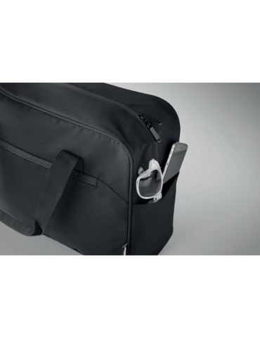 Sac de voyage personnalisé à main élégant et fonctionnel ONBAG Matières : PET recyclé Couleurs : noir objet promotionnel éco-res