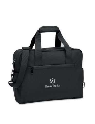 Sac de voyage personnalisé à main élégant et fonctionnel ONBAG Matières : PET recyclé Couleurs : noir personnalisation rapide en
