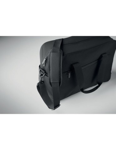 Sac de voyage personnalisé à main élégant et fonctionnel ONBAG Matières : PET recyclé Couleurs : noir accessoire événementiel un