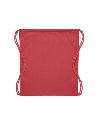 Sac  en coton recyclé de 140 gr/m² personnalisable CABETRI COLOUR Matières : coton recyclé Couleurs : rouge personnalisable avec