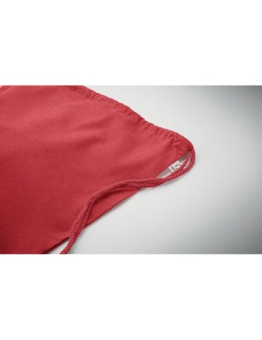 Sac  en coton recyclé de 140 gr/m² personnalisable CABETRI COLOUR Matières : coton recyclé Couleurs : rouge cadeau client origin
