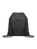 Sac  en coton recyclé de 140 gr/m² personnalisable CABETRI COLOUR Matières : coton recyclé Couleurs : noir impression haute défi