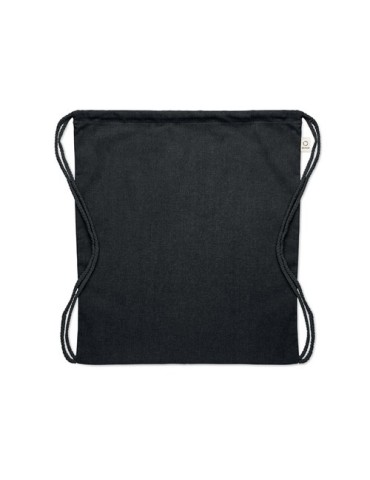 Sac  en coton recyclé de 140 gr/m² personnalisable CABETRI COLOUR Matières : coton recyclé Couleurs : noir personnalisation sur 