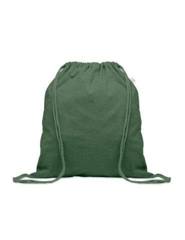 Sac  en coton recyclé de 140 gr/m² personnalisable CABETRI COLOUR Matières : coton recyclé Couleurs : vert foncé personnalisable
