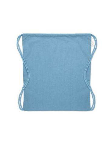 Sac  en coton recyclé de 140 gr/m² personnalisable CABETRI COLOUR Matières : coton recyclé Couleurs : bleu pétrole marquage coul