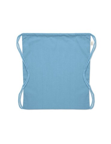 Sac  en coton recyclé de 140 gr/m² personnalisable CABETRI COLOUR Matières : coton recyclé Couleurs : bleu pétrole impression ha