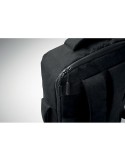 Sac à dos  pour portable 15" - LAUGAR Matières : PET recyclé Couleurs : noir marquage couleur éclatante