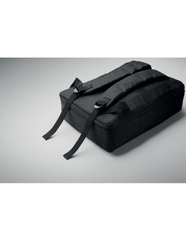 Sac à dos  pour portable 15" - LAUGAR Matières : PET recyclé Couleurs : noir cadeau collaborateur premium