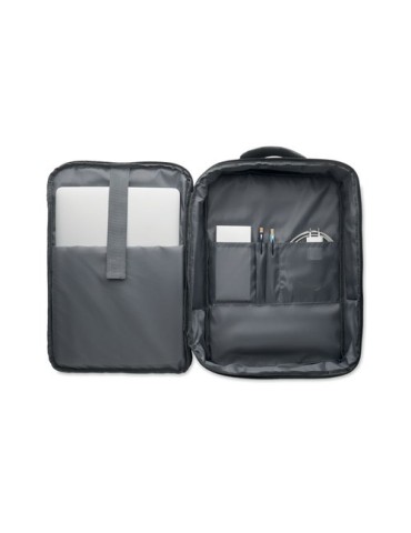 Sac à dos  pour portable 15" - LAUGAR Matières : PET recyclé Couleurs : pierre livraison express 24h 48h