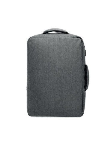 Sac à dos  pour portable 15" - LAUGAR Matières : PET recyclé Couleurs : pierre personnalisable avec votre logo