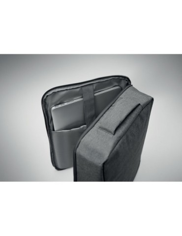 Sac à dos  pour portable 15" - LAUGAR Matières : PET recyclé Couleurs : pierre personnalisation sur mesure