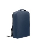 Sac à dos  pour portable 15" - LAUGAR Matières : PET recyclé Couleurs : bleu marine personnalisable avec votre logo