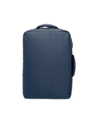 Sac à dos  pour portable 15" - LAUGAR Matières : PET recyclé Couleurs : bleu marine goodies publicitaire durable