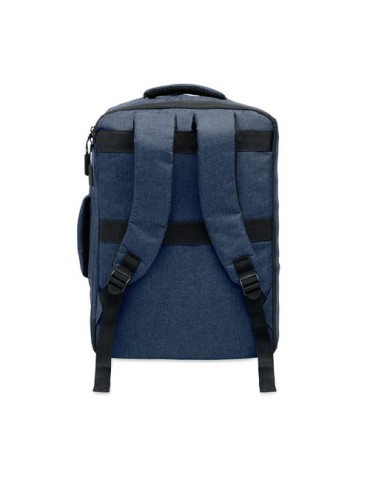 Sac à dos  pour portable 15" - LAUGAR Matières : PET recyclé Couleurs : bleu marine marquage laser ultra précis