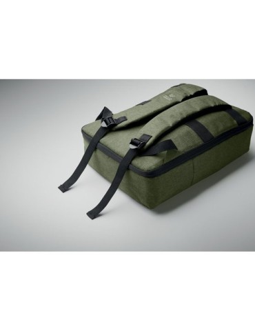 Sac à dos  pour portable 15" - LAUGAR Matières : PET recyclé Couleurs : vert armée accessoire événementiel unique