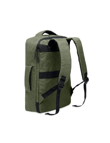 Sac à dos  pour portable 15" - LAUGAR Matières : PET recyclé Couleurs : vert armée goodies publicitaire événementiel