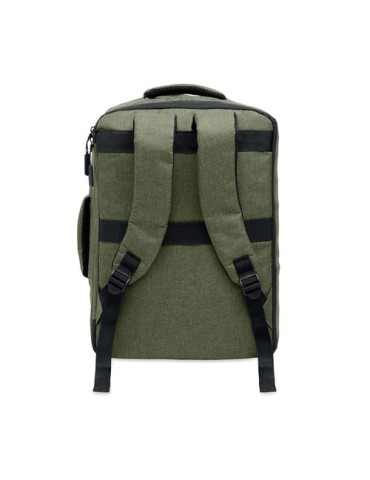 Sac à dos  pour portable 15" - LAUGAR Matières : PET recyclé Couleurs : vert armée objet publicitaire robuste