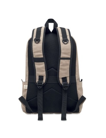 Sac à dos personnalisé 15"  LEIRUR - Idéal pour les professionnels à petit prix Matières : coton recyclé Couleurs : corde livrai