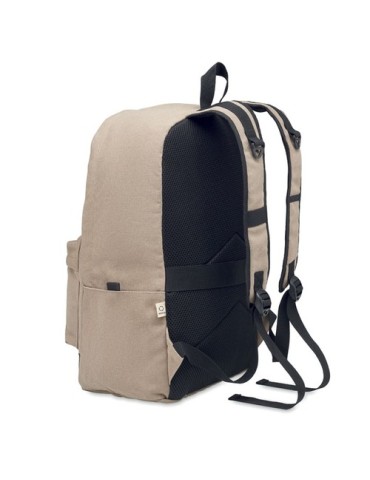Sac à dos personnalisé 15"  LEIRUR - Idéal pour les professionnels à petit prix Matières : coton recyclé Couleurs : corde marqua