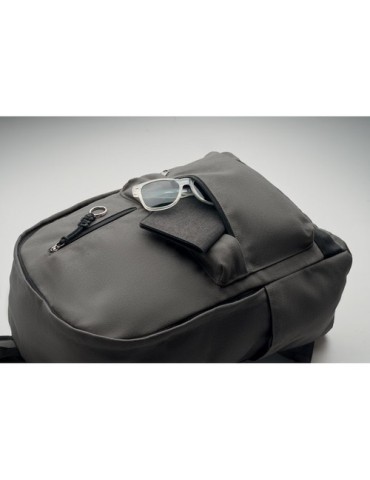 Sac à dos personnalisé 15"  LEIRUR - Idéal pour les professionnels à petit prix Matières : coton recyclé Couleurs : pierre acces