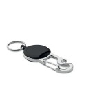 Porte-badges rétractable pratique et personnalisé PULRIC Matières : ABS Couleurs : noir cadeau entreprise pas cher