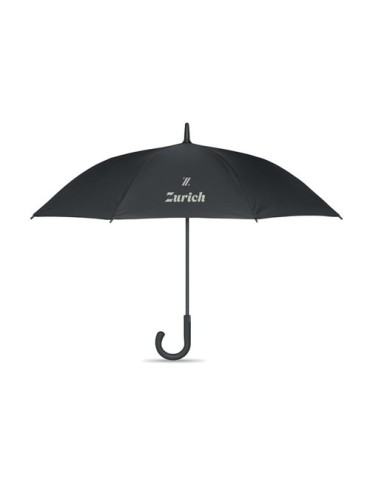 Parapluie coupe-vent personnalisé 23 pouces CANOVA+ Matières : polyéthylène (PE) Couleurs : noir goodies publicitaire événementi