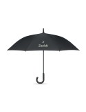 Parapluie coupe-vent personnalisé 23 pouces CANOVA+ Matières : polyéthylène (PE) Couleurs : noir goodies publicitaire événementi