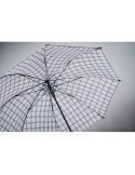 Parapluie coupe-vent personnalisé 23 pouces CANOVA+ Matières : polyéthylène (PE) Couleurs : noir impression haute définition