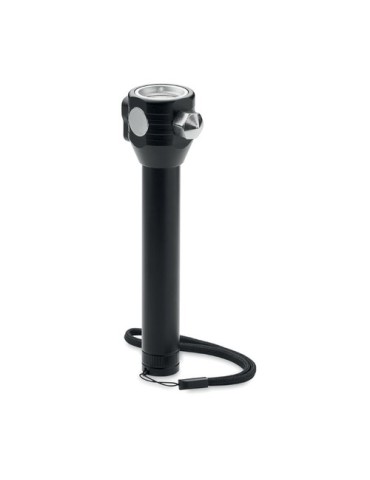 Marteau d'urgence 3 en 1 Pratique et Sécuritaire Personnalisé HAMALUZ Matières : aluminium Couleurs : noir impression haute défi