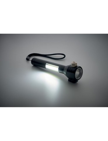 Marteau d'urgence 3 en 1 Pratique et Sécuritaire Personnalisé HAMALUZ Matières : aluminium Couleurs : noir accessoire événementi