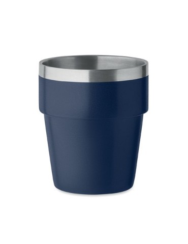Gobelet Double Paroi Éco-responsable et Durable 250 ml Personnalisé ACERITO Couleurs : bleu marine Matières : acier inoxydable r
