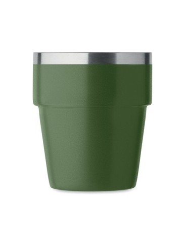 Gobelet Double Paroi Éco-responsable et Durable 250 ml Personnalisé ACERITO Couleurs : vert foncé Matières : acier inoxydable re