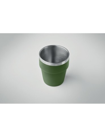 Gobelet Double Paroi Éco-responsable et Durable 250 ml Personnalisé ACERITO Couleurs : vert foncé Matières : acier inoxydable re
