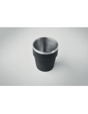 Gobelet Double Paroi Éco-responsable et Durable 250 ml Personnalisé ACERITO Couleurs : noir Matières : acier inoxydable recyclé 