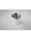 Gobelet Double Paroi Éco-responsable et Durable 250 ml Personnalisé ACERITO Couleurs : blanc Matières : acier inoxydable recyclé