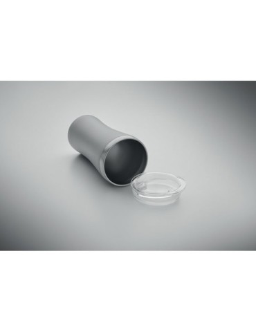 Gobelet Éco-responsable Double Paroi Personnalisé 160 ml OZ Couleurs : gris Matières : acier inoxydable recyclé cadeau collabora
