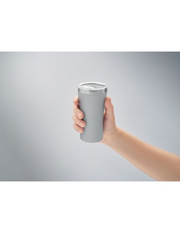 Gobelet Éco-responsable Double Paroi Personnalisé 160 ml OZ Couleurs : gris Matières : acier inoxydable recyclé personnalisation