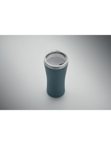 Gobelet Éco-responsable Double Paroi Personnalisé 160 ml OZ Couleurs : bleu pétrole Matières : acier inoxydable recyclé cadeau c
