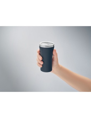 Gobelet Éco-responsable Double Paroi Personnalisé 160 ml OZ Couleurs : bleu marine Matières : acier inoxydable recyclé cadeau af