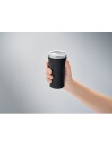 Gobelet Éco-responsable Double Paroi Personnalisé 160 ml OZ Couleurs : noir Matières : acier inoxydable recyclé impression logo 