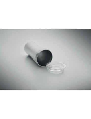 Gobelet Éco-responsable Double Paroi Personnalisé 160 ml OZ Couleurs : blanc Matières : acier inoxydable recyclé marquage laser 