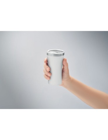 Gobelet Éco-responsable Double Paroi Personnalisé 160 ml OZ Couleurs : blanc Matières : acier inoxydable recyclé marquage couleu