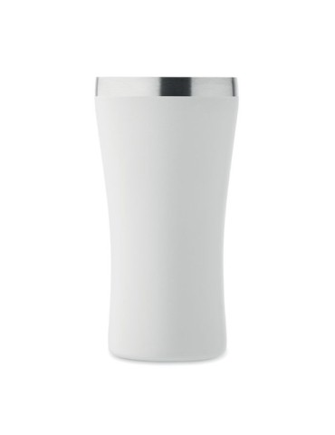 Gobelet Éco-responsable Double Paroi Personnalisé 160 ml OZ Couleurs : blanc Matières : acier inoxydable recyclé objet promotion