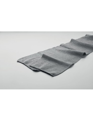 Écharpe  en polyester RPET personnalisée - RAFY Matières : PET recyclé Couleurs : blanc marquage couleur éclatante