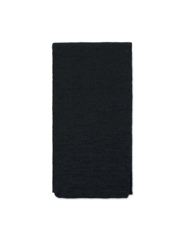 Écharpe  en polyester RPET personnalisée - RAFY Matières : PET recyclé Couleurs : noir marquage laser ultra précis