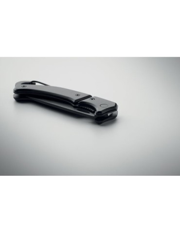 Couteau pliable en aluminium idéal pour vos loisirs - FIFE Matières : aluminium Couleurs : noir impression haute définition