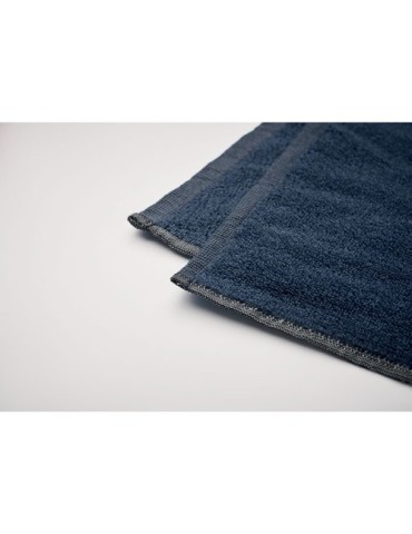 Serviette  personnalisée 100x170cm - SEAQUAL® Matières : coton recyclé Couleurs : bleu 2