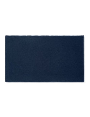 Serviette  personnalisée 100x170cm - SEAQUAL® Matières : coton recyclé Couleurs : bleu goodies entreprise design
