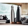 Bouteille isotherme double paroi  de 500 ml en acier inoxydable - ASPEN CORK Matières : acier inoxydable Couleurs : argenté mat 